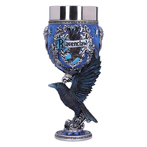 Nemesis Now Harry Potter Ravenclaw Hogwarts House Collectable Goblet, Blu Argento, 1 Unità (Confezione Da 1)