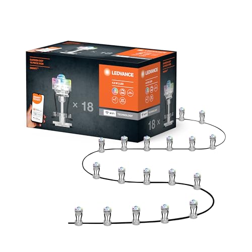 Ledvance Luce Da Giardino A Led Intelligente Con Tecnologia Wifi, Pacchetto Base Con 18 Punti Led Per Esterno, Colori Rgb Modificabili, Compatibile Co