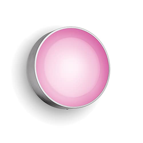 Philips Hue White And Color Ambiance Daylo, Lampada Da Parete Smart Per Esterni, Led Integrato, Acciao