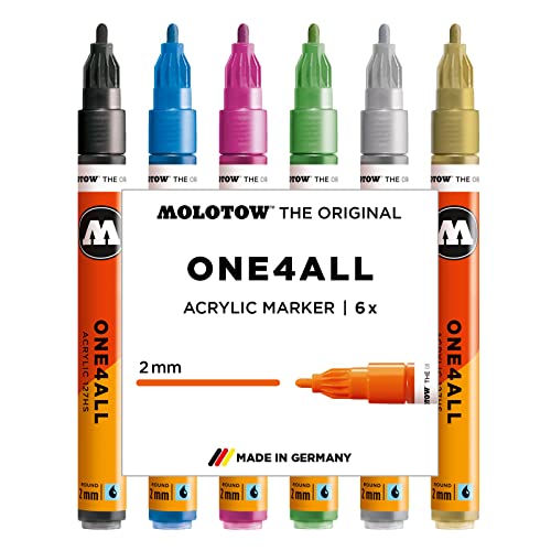 Molotow Prodotti Per Ufficio, Multicolour, 2Mm, 6 Unità