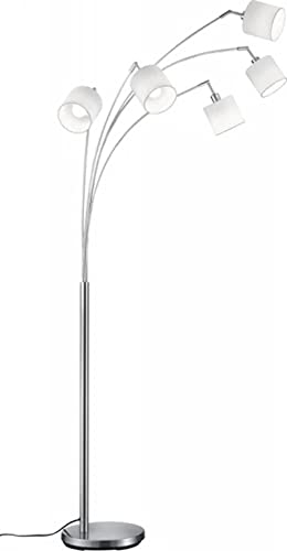 Reality Luce Ad Arco Tommy R46330501, Metallo, Nichel Opaco, Tessuto Sfumato Bianco