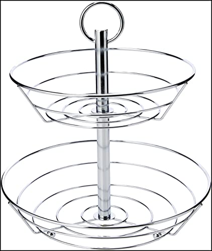 Zeller 27302 Alzatina Portafrutta, Metallo, Argento, 0.1X26X29 Cm