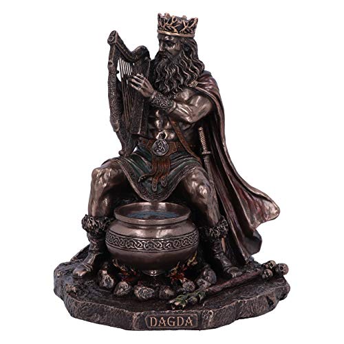 Nemesis Now Statuetta Di Divinità Celtica In Bronzo Dagda King Of Tuatha De Danann, 18.5Cm