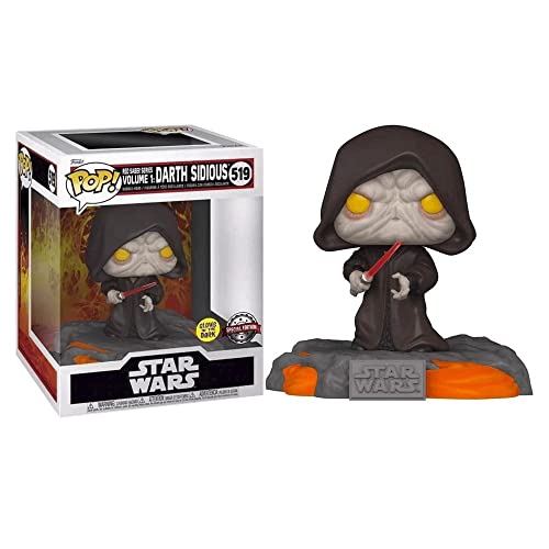 Funko Pop! Deluxe Disney: Star Wars Sith - Red Saber Series Volume 1: Darth Sidious (Glows In The Dark) (Special Edition) #519 Bobble-Head Vinyl Figur