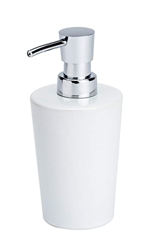 Wenko Dispenser Sapone Coni Bianco Capacità: 0.3 L, Ceramica, 9.2 X 16.4 X 7.8 Cm, Bianco