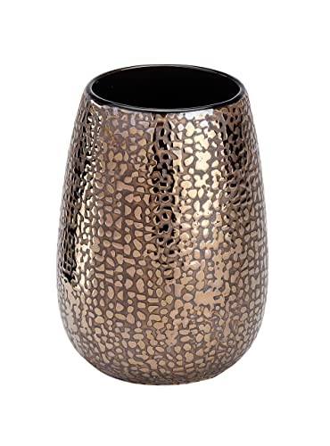 Wenko Bicchiere Portaspazzolini Marrakesh, Ceramica, 8.3 X 11.4 X 8.3 Cm, Marrone