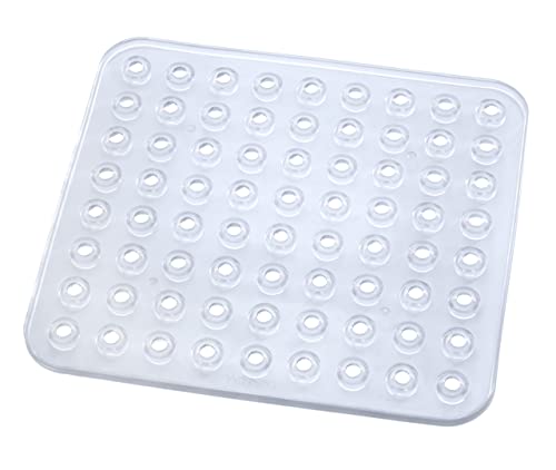 Wenko Tappetino Per Lavello Kristall Trasparente - Extra Spesso, Plastica, 27.5 X 1 X 31 Cm, Trasparente