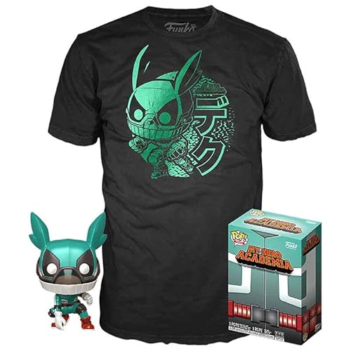 Funko Set Figura Pop & Tee My Hero Academia Deku With Helmet, 122213