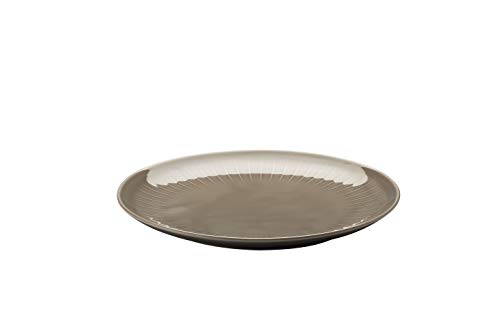 Arzberg Joyn Grey - Piatto Piano In Porcellana, 27 X 26 X 8 Cm, Colore: Grigio