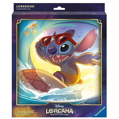 Ravensburger - Disney Lorcana: Primo Capitolo - Gioco Di Carte Da Collezione - Accessorio - Raccoglitore Con Carte Stitch - Da 8 Anni - Multilingue