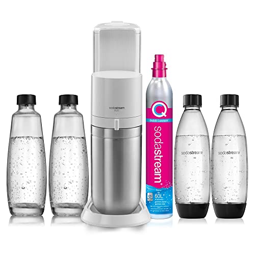 Sodastream Duo Megapack, Gasatore D’Acqua Per Trasformare L’Acqua In Acqua Frizzante, Bianco, 29 X 25.6 X 44.4 Cm; 6.4 Kg