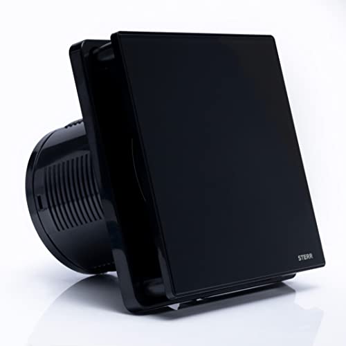 Sterr Nero Estrattore D'Aria 100 Mm Estrattore D'Aria Silenzioso - Ventilazione Bagno - Estrattore D'Aria 100 Mm