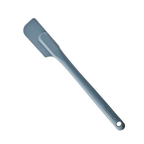 Mastrad F10314 Spatola – Mezza Maryse – Pasticceria Dolci Nappage – Unibloc – In Silicone – Non Graffia Le Pentole – Grigio