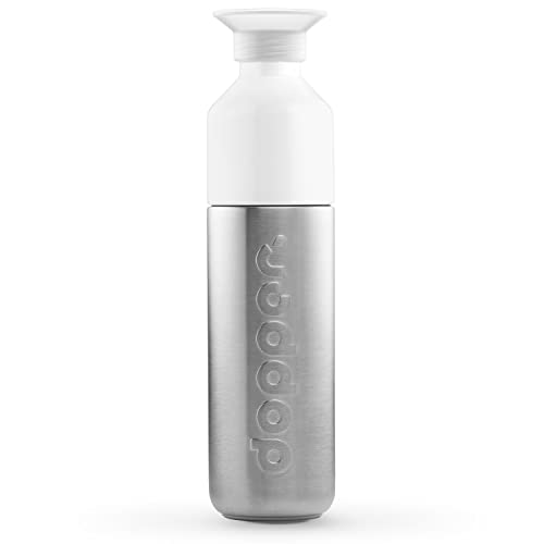 Dopper Steel Borraccia Inox 490Ml - Bottiglia In Acciaio Inox - Bottiglia D'Acqua Senza Bpa, Acciaio Inox 18/8, A Prova Di Perdite - Borraccia Per Lo