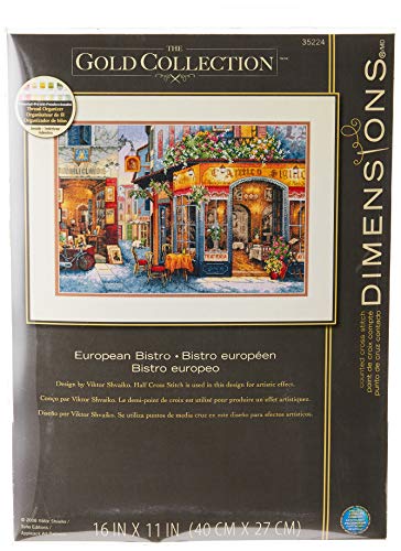 Dimensioni D35224 Oro, Punto Croce, European Bistro