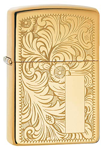 Zippo Accendino Ricaricabile Originale - Veneziano Brass Ottone - 352B