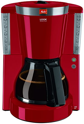 Melitta, Macchina Per Caffè Con Caraffa In Vetro, Collezione Look, Selezionatore Di Aroma Brevettato Glaskanne Rot
