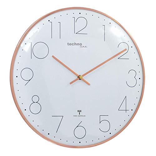 Technoline Wt 8235 Quartz Wall Clock Cerchio Rose Gold Orologio Da Parete