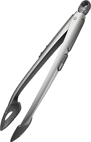 Zyliss E42033 Pinze Da Cucina, Pinza Spaghetti, Pinze Da Barbecue, Acciaio Inox E Silicone Di Alta Qualità, Sistema Di Bloccaggio Intelligente