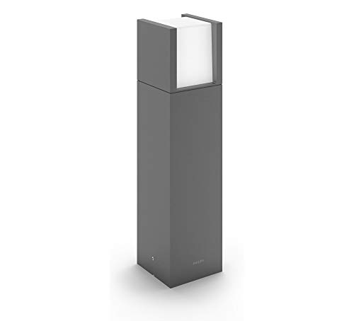 Philips Led Lampione Led Arbour Per Esterni, Basso, 6W, Luce Bianca Fredda, Nero
