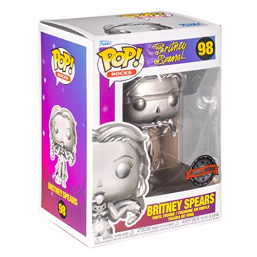 Funko Pop! Rocks: Britney Spears - Slave 4U - Metallico - Statuetta In Vinile Da Collezione, Idea Regalo - Prodotti Ufficiali - Giocattoli Per Bambini