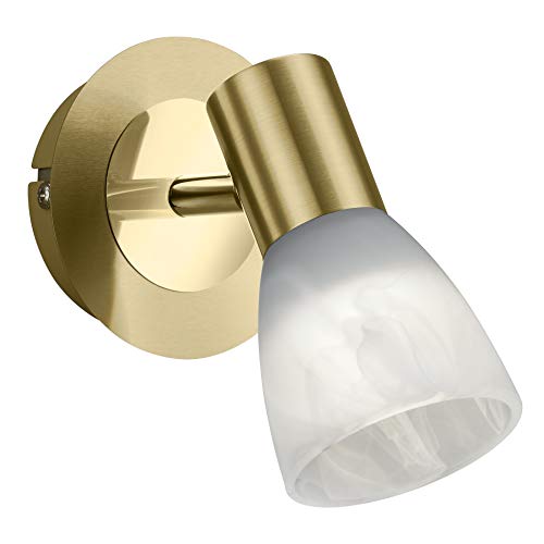Trio 871010108 Levisto Faretto Led, 6 W, Ottone, 14.5 Cm