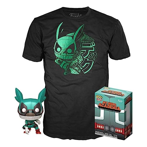 Funko Set Figura Pop & Tee My Hero Academia Deku With Helmet, 122211