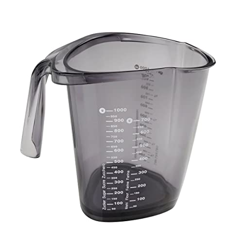 Dr. Oetker Cups And Bowls -Dr.Oetker Misurino Da 1000 Ml, In Robusta Plastica, Triangolare Con Varie Scale, Anche Di Dimensioni Internazionali, (Color