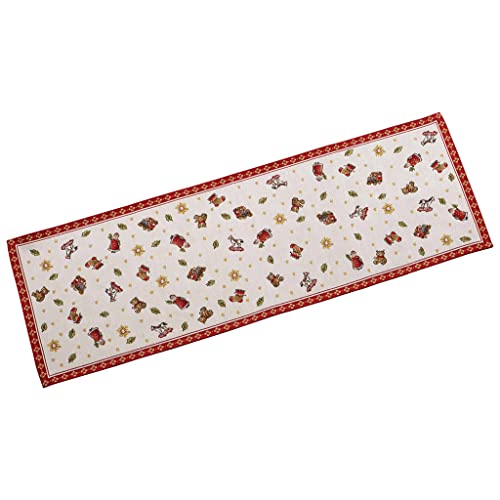 Villeroy & Boch Toy’S Delight Runner Gobelin L, Runner Con Motivi Natalizi In Cotone E Poliestere, Multicolore, 32 X 96 Cm