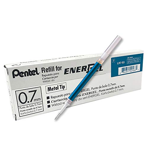 Pentel Lr7 Refill Energel 0,7 Mm Turchese 12 Pz