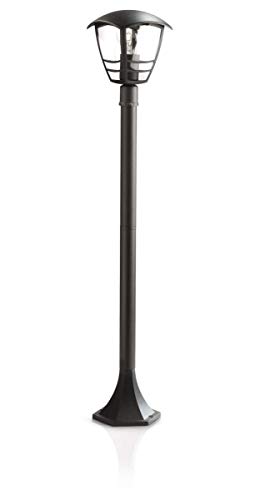 Philips Led Creek Palo Per Esterno, 99.5 Cm, Attacco E27, Alluminio, Nero