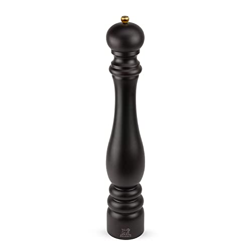 Peugeot Legno Scuro Pepper Mill Macina Pepe. 508 Millimetri (20 ") Di Altezza. Venduto Singolarmente.