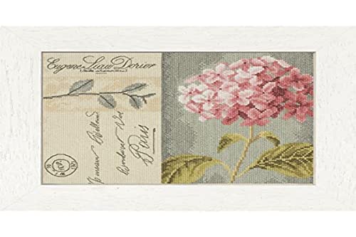 Lanarte Zählmusterpackung Hortensien Kit Punto Croce Contato: Ortensia, Cotone, N, 28 X 20Cm