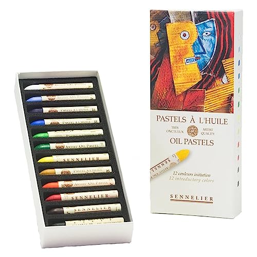 Pastelli Olio Sennelier Introduc 12/Pkg, Introduttivo, Taglia Unica