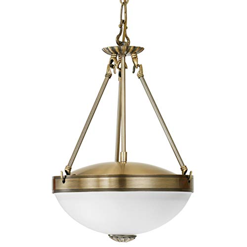 Eglo Lampadario A Sospensione A 2 Luci, Brunito