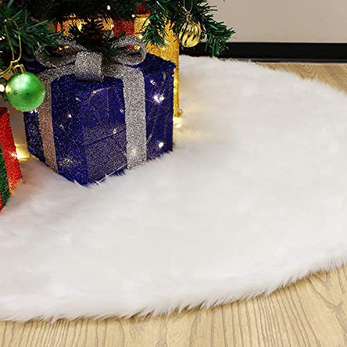 Tappeto Albero Di Natale,Gonna Albero Di Natale,Peluche Gonna Per Albero Di Natale,Natale Copertura Base Albero,Rotonde Tappeto Per Albero Di Natale,B