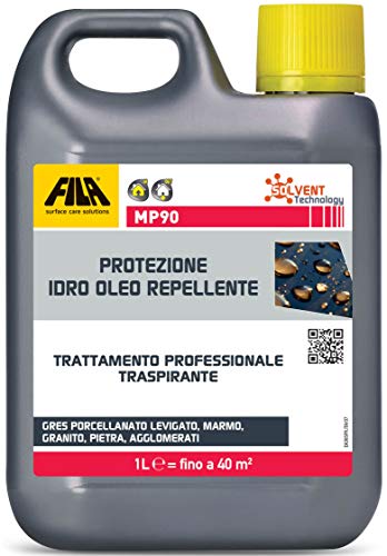 Fila Mp90 Sealer, Protezione Antimacchia Per Pavimenti In Pietra Levigata, Marmo, Granito, Porcellana E Piastrelle Di Ceramica" E Non "Fila Surface Ca