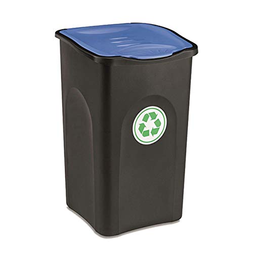 Pattumiera Ecogreen 50Lt Nero Blu