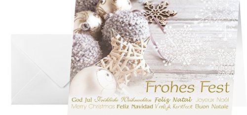 Sigel Ds034 Biglietti Natalizi (Incl. Buste), Christmas Feeling, A6, 25+25 Pz., Facile Da Stampare