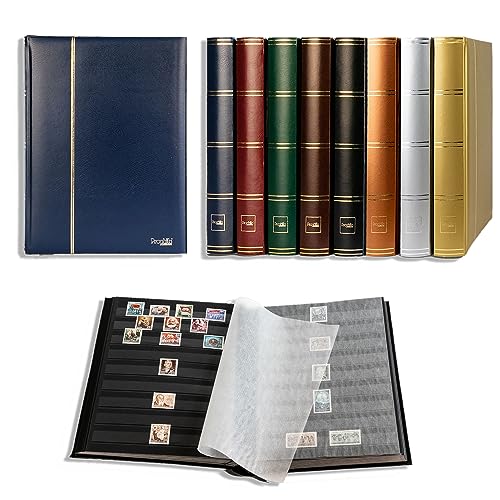 Prophila Leuchtturm Classificatori 60 Pagina Pagine Nere, Blu Colori