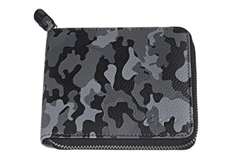 Zippo Leather Zipper Wallet Portamonete 12 Centimeters Grigio (Grey Camouflage)