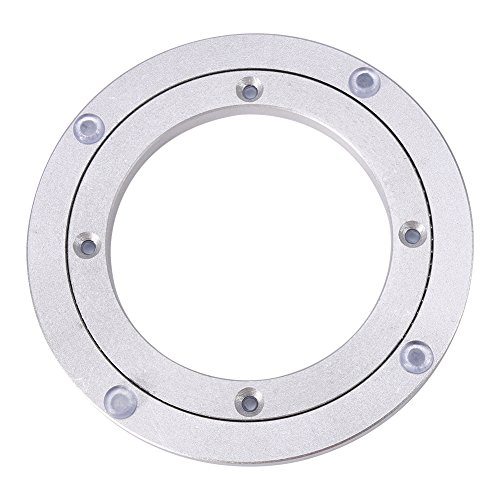 Vassoio Girevole In Alluminio, Piatti Girevoli Rotazione Lazy Susan In Alluminio Per Tavolo Da Pranzo Ristorante Decorazioni Per Torte Tv Monitor Stan