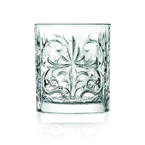 Rcr Cristalleria Italiana S.P.A. Linea Tattoo | Bicchieri Da Acqua In Vetro Moderni Set 6 Bicchieri Di Cristallo Da 34 Cl