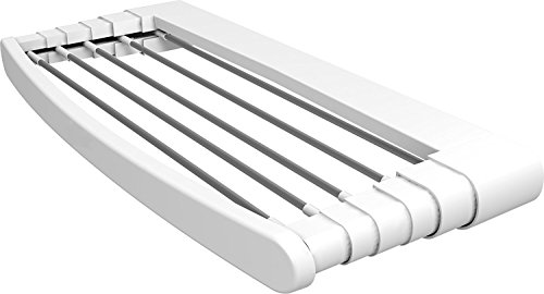 Gimi Resina Telepack 70 Stendibiancheria Da Parete, Stendino Salvaspazio, Bianco, 29 X 19 X 71.5 Cm 1 Kg, Asciugare Il Capo