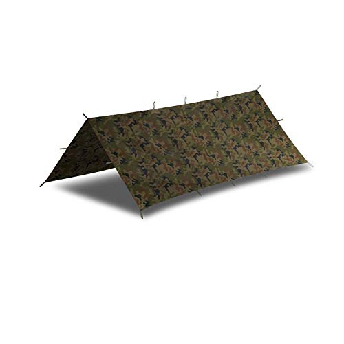 Helikon-Tex Supertarp Small - Telone In Poliestere Ripstop - Telone - Pl Woodland - Outdoor Bushcraft Caccia Survival