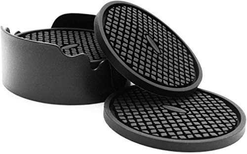 Sottobicchieri In Silicone, Sottobicchiere Per Bevande Sottobicchiere Assorbente Con Scanalature Profonde Per Proteggere I Mobili Dai Danni, Grande Ta