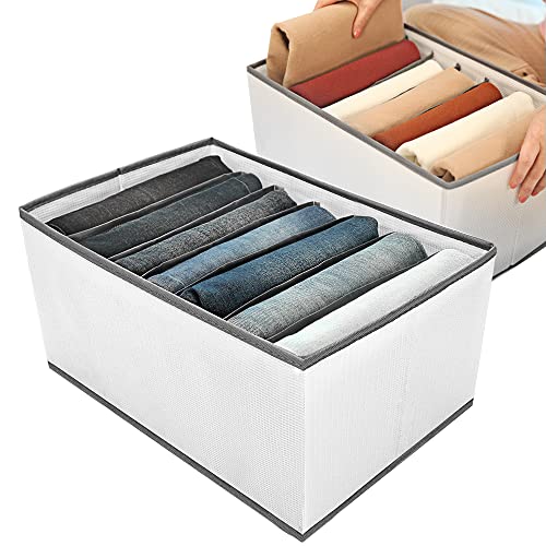 Scatole Organizer Armadio Per Vestiti E Pantaloni - Organizzatore Armadio Divisori Per Cassetti, Scatola Pieghevole Contenitori Per Armadio Salvaspazi