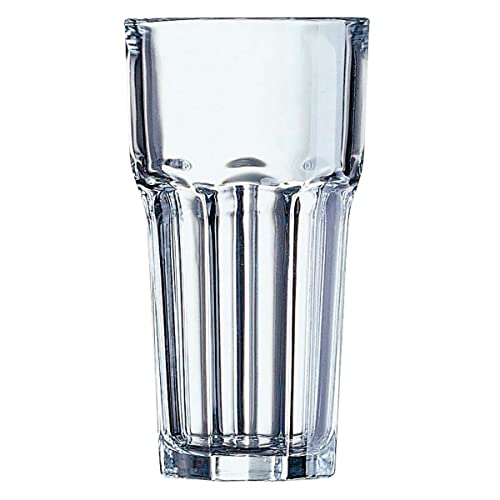 Arcoroc Granity Fh31 Long Drink Bicchieri Impilabile 310Ml, Senza Contrassegno Di Riempimento, 6 Bicchieri