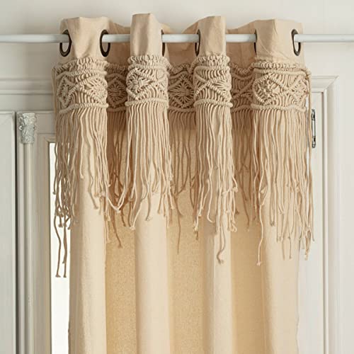 Atmosphera Createur D'Interieur - Tenda "Rituality" In Macramè Beige 140X260Cm