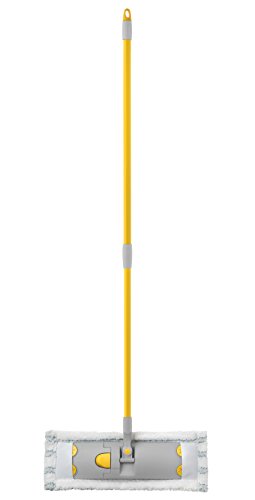 Apex Lavapavimenti Con Panno 100% In Microfibra E Manico Regolabile, Flat Mop 40Cm